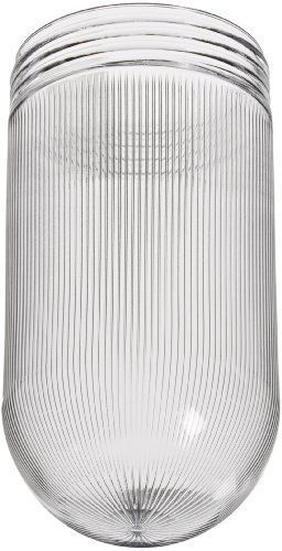 RAB Lighting GL200PRIS 200 Series Vaporproof Threaded Prismatic Glass Globe,