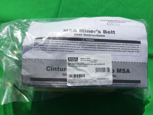 Msa 415338 small miner&#039;s body belt 1-3/4&#034; poly web, fixed d-ring for sale