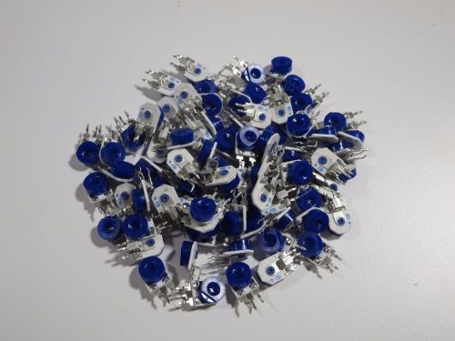 50Pcs 10K-Ohm PCB Mount Blue/White 103Q Potentiometer