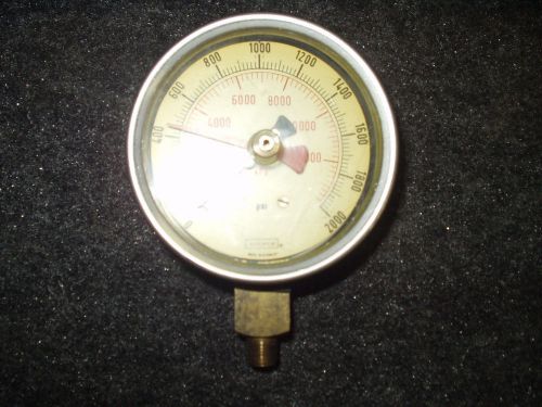 Noshok Gauge 0-2000 psi 0-13000 kPa   Bin # 62