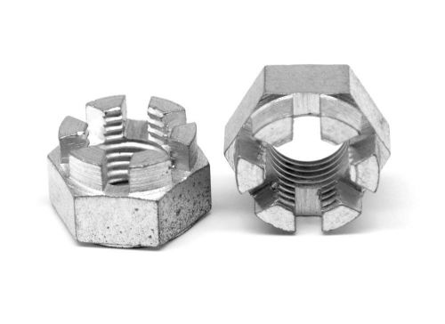 5/16-24 fine grade 5 hex castle nut medium carbon steel zinc plated pk 300 for sale