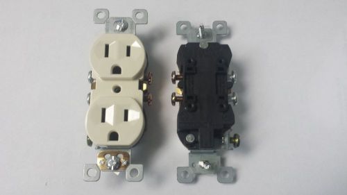 (200) New Almond 15 amp 125 Volt Duplex Receptacles / 25 cents each.