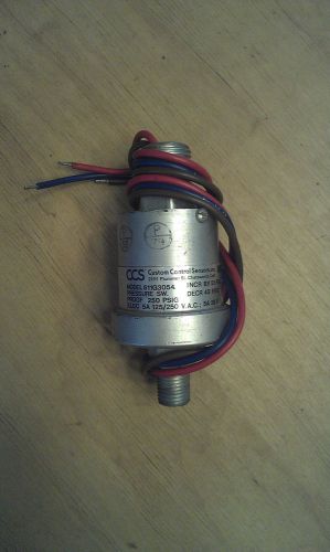 New-No Box, CCS 611G3054 Dual-Snap Pressure Switch