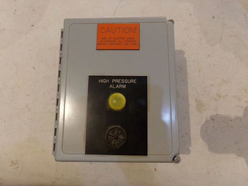 TQ INDUSTRIES OVER PRESSURE PANEL ALARM E112410, E08-216-02 - USED