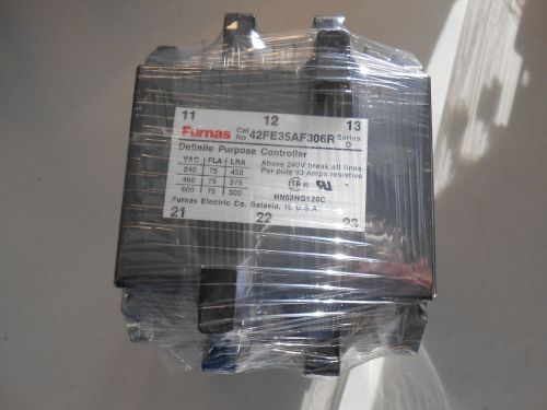 FURNAS 42FE35AF306R 75 AMP 240 VOLT 3/P DEF. PURPOSE CONTACTOR