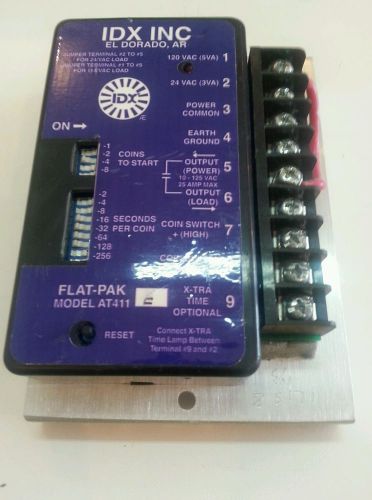 IDX INC FLAT-PAK MODEL AT411E TIMER 24V-120V, CARWASH,  FREE SHIPPING