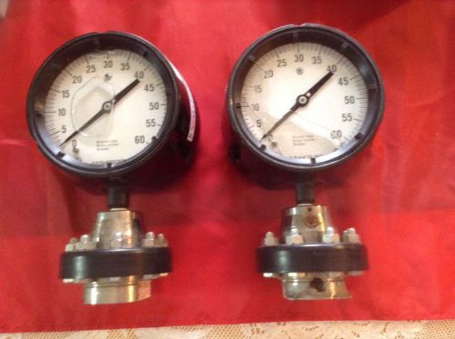 ASHCROFT PRESSURE PSI 60 DURA C37 GAUGE Q-8929 WELDED AISI 316 DURAGAUGE