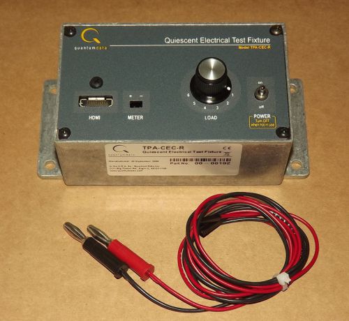 Quantum Data TPA-CEC-R Test Fixture HDMI CTS 1.4 Video Generator 882 Adapter