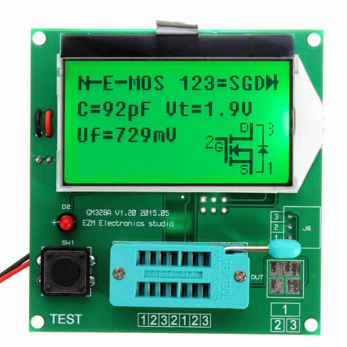 New 9v 20ma lcd gm328a transistor tester diode triode capacitance lcr esr meter for sale