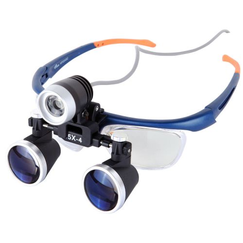 3.5x-4 medical surgical loupe magnifier w/ 3w dental surgery headlight headlamp for sale