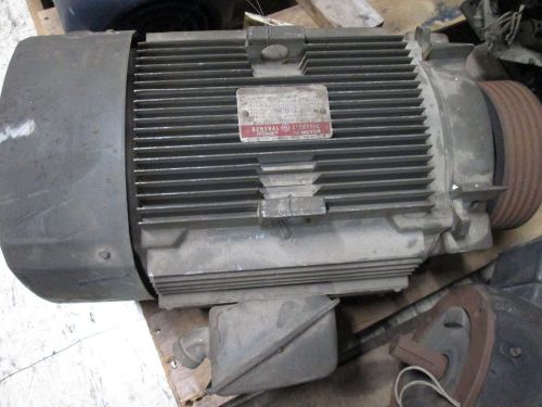 GE Tri-Clad AC Motor 5K256BL205A 20HP 1755RPM 230/460V 49/24.5A 256T Frame Used