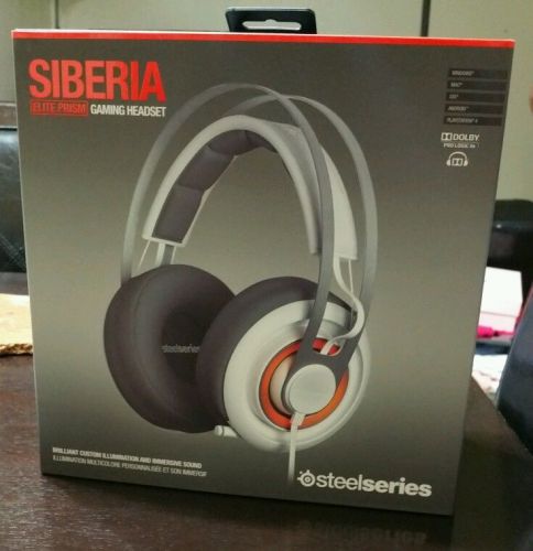 SteelSeries Siberia Elite Prism Gaming Headset-Artic White, Arctic white