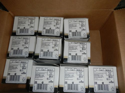 Leviton 9630-P Straight Blade Angle Plug LOT (10PIECES) 30 Amp 250 Volt NEW