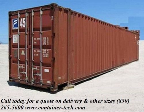 45&#039; high cube, cargo ocean shipping storage containers, conex boxes / dallas, tx for sale