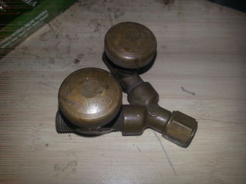 Oxygen Acetylene Brass &#034;Y&#034; Splitter Turn Valve