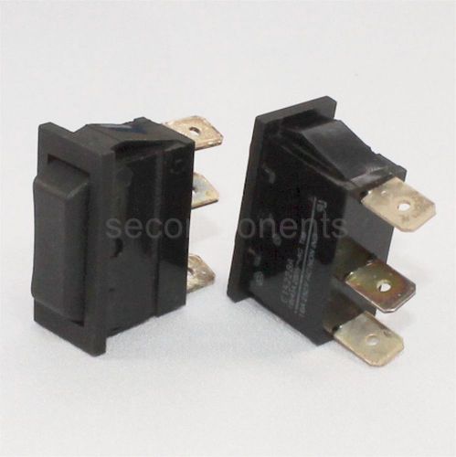 Arcolectric c1522ba momentary (on)/off/(on) rocker switch black 16a for sale