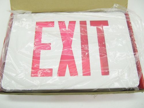 NIB Cooper Sure-Lites CX61RW Die Cast Aluminum Single Face Red LED Exit Sign