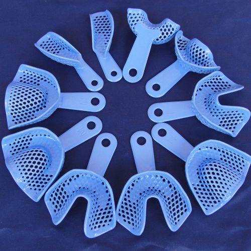 1set   Full Size Dental Plastic-Steel Impression Trays New Dental Instrument