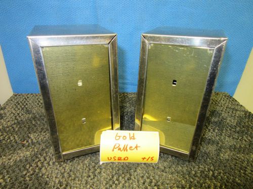 2 GOLD INSERT VERTICAL NAPKIN HOLDER DISPENSER TABLE RESTAURANT DINER CAFETERIA