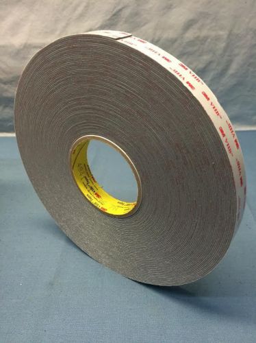 3M 4941 VHB Tape .851 In x 36 yd.  (21.6mm x 32.9mm) GRAY NEW ROLL