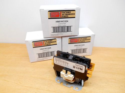 LOT OF 3 CARRIER HN51KC024 CONTACTOR 1P 24V 30A, NEW