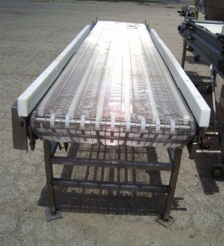 28 inch x 142 inch stainless steel wire belt transfer conveyor for sale