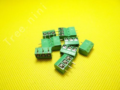 10pcs x 3 Pin Screw Terminal Block Connector 5.08mm Pitch