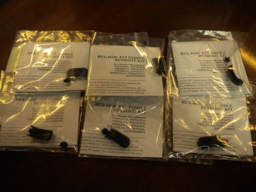 REX-4410 Motorola Speaker Mic PTT Paddle Retrofit Kit *BRAND NEW LOT OF 6*