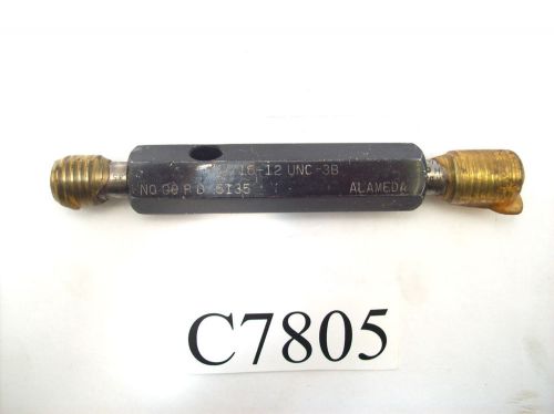 9/16-12 UNC-3B THREAD PLUG GAGE NO GO PD .5135 LOT C7805