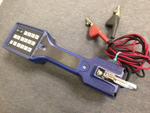 HARRIS DRACON TS22DS.1 HAND-HELD TELECOM BUTT TESTER TEST SET BLUE