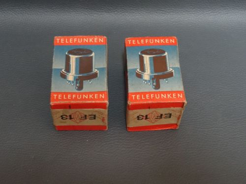 PAIR TELEFUNKEN EF13 VACUUM PENTODE TUBE // NOT OPENED  !!