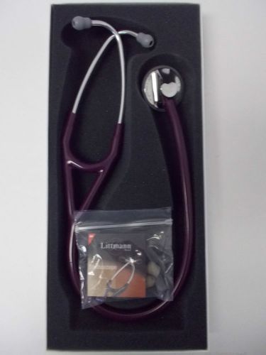 3m littmann master cardiology stethoscope, 27&#034;, plum tube  #2167 for sale