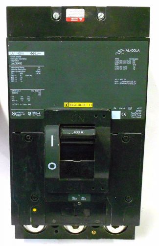 SQUARE D CIRCUIT BREAKER LAL36400, 400 AMPS, 3 POLES, 600 VOLTS, 3 PHASE