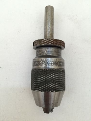 Albrecht 3 Jaw Keyless Drill Chuck 0&#034; - 5/16&#034; 0-8mm Germany 7/16&#034; Shank