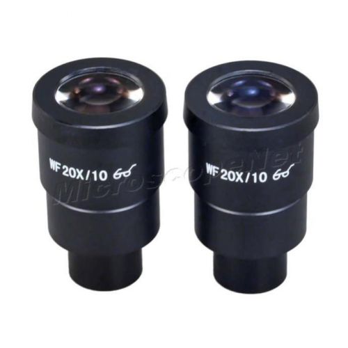 Omax 2 wf20x/10 high eye-point widefield eyepieces for stereo microscopes 30mm for sale