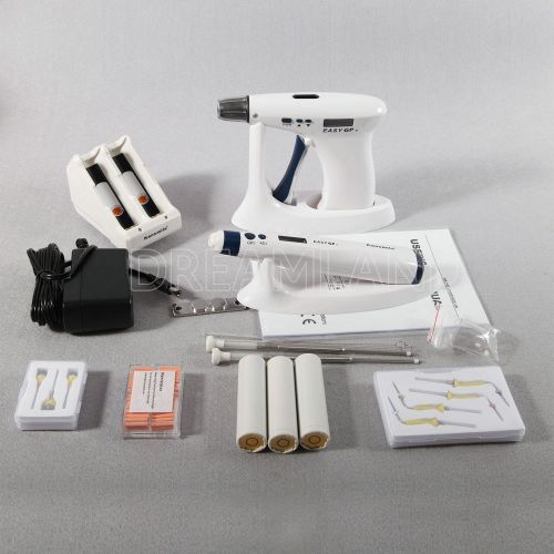 Dental Endo Obturation System Gutta Percha Gun Pen Needles tips Cordless DJKMCA