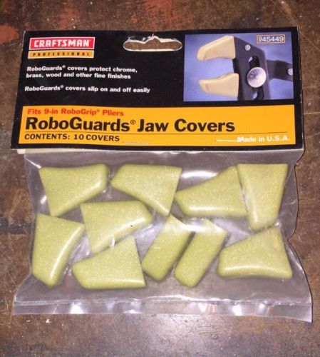 CRAFTSMAN Professional Robo Guard 9 Inch Jaw Covers 10 pc Set Gold USA 45449