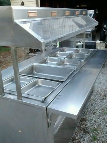 Commercial restaurant steam table