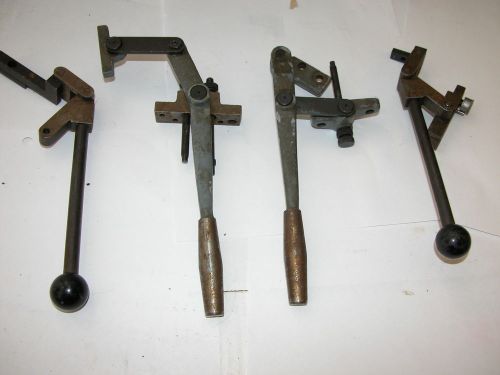 VINTAGE SCHAUBLIN SWISS LATHE  ESTATE ORIGINAL HANDLES 4 TOTAL UNSURE TOOL