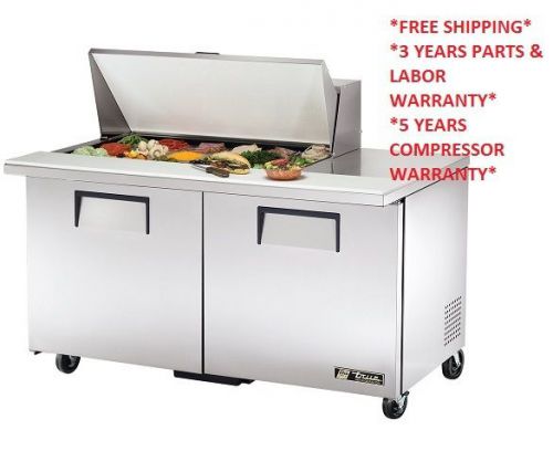 TRUE refrigerated sandwich/salad prep table unit. TSSU-60-18M-B