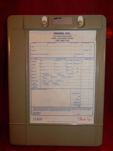 NEBS #615 Receipt Holder, Machine, XLNT Cond, Blank Reciepts On-Line, (Vintage)