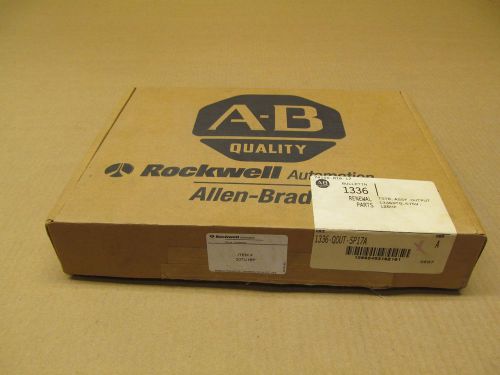 1 NIB ALLEN BRADLEY 1336-QOUT-SP17A 1336QOUTSP17A TSTR ASSY OUTPUT 575V 125HP