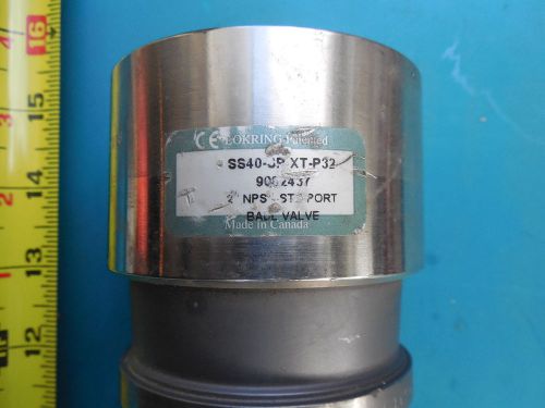 Lokring 2 inch NPS Stopport Stainless Steel Ball Valve