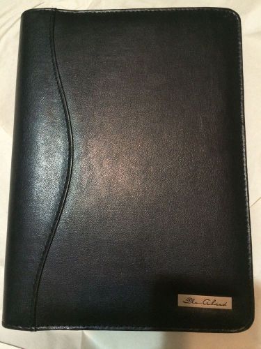 PORTFOLIO ZIPPERED BINDER ORGANIZER Color: BLACK Size: 9 X 7 NEW W/FREE SHIPPING