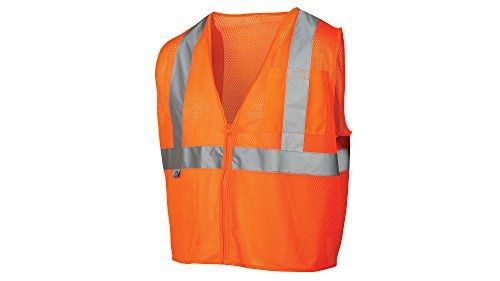 Pyramex RVZ2120X5 Lumen X Class 2 Safety Vest with Zipper, 5X-Large, Hi-Vis