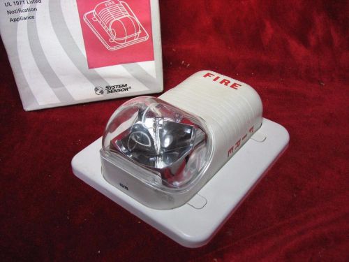 System Sensor S121575W Fire Alarm Strobe 15cd 12v White Wall Mount