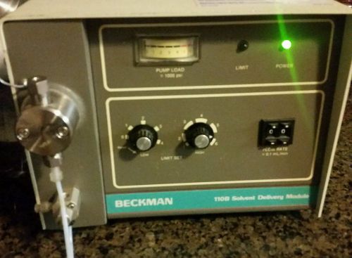 Beckman 110B Solvent Delivery Module Pump Powers on No other test performed