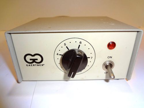 GAERTNER TRANSFORMER POWER SUPPLY MODEL 271T FOR 0-6VOLT