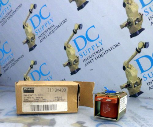 DAYTON ELECTRIC 3A439 24 VOLTS AC 17-12 WATTS 50-60 HZ SOLENOID COIL NIB