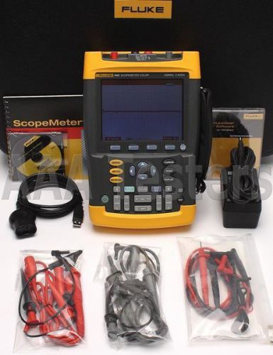 Fluke 199c scopemeter 2.5gs/s dual-input 200mhz handheld oscilloscope 199/003 for sale